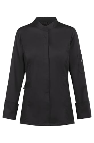 GREIFF Gastro-Moda Cuisine Damen Kochjacke Regular-Fit Schwarz M von GREIFF