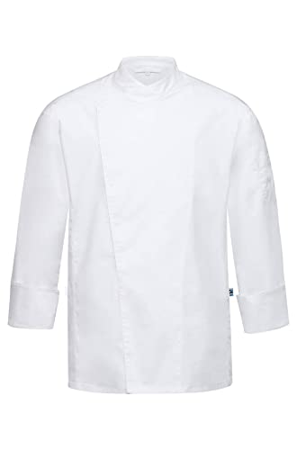Greiff Gastro Moda Cuisine Herren Kochjacke Regular Jersey Weiß L von GREIFF