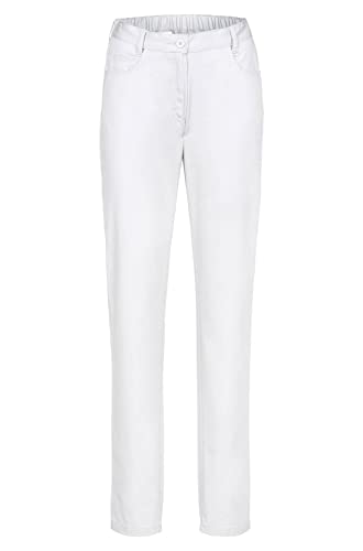 Greiff Gastro Moda Damen-Hose 5-Pocket-Style Regular-Fit Polyester/Baumwollmix Oeko-TEX® Weiß 32 von Greiff