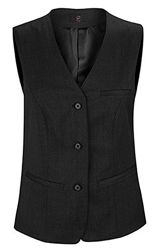 Greiff Größe 38 Corporate Wear Basic Damen Weste Comfort Fit Schwarz Modell 1249 von GREIFF