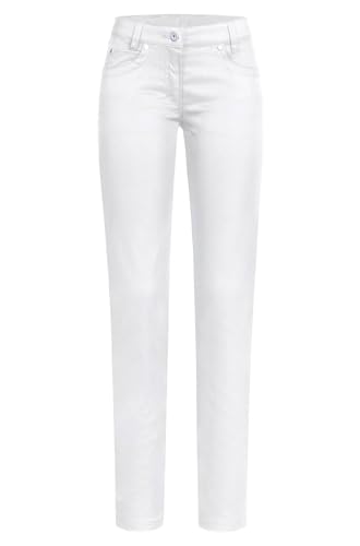 GREIFF Corporate Casual Damen Hose 5-Pocket-Style Regular-Fit Weiß 40 von GREIFF