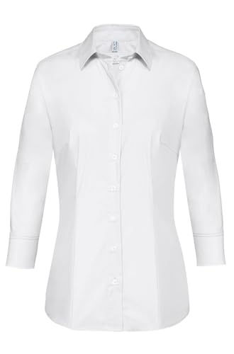 Greiff Corporate Bluse Basic Damen 3/4 Kent Regular-Fit Weiß 52 Greiff Corporate Bluse Basic Damen 3/4 Kent Regular-Fit Weiß 52 von GREIFF