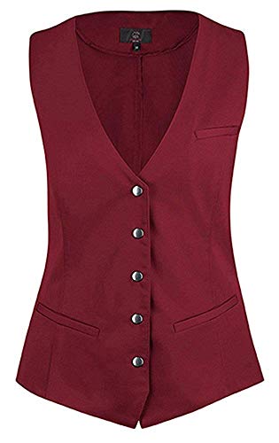 Greiff Größe S Gastro Moda Service Damen Weste Bordeaux Modell 1712 von Greiff