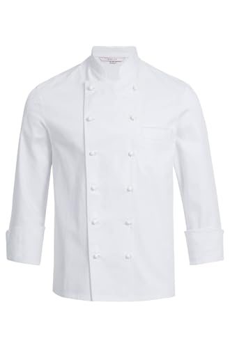 GREIFF Gastro Moda Herren Cuisine Basic Kochjacke Regular-Fit Weiß S von GREIFF