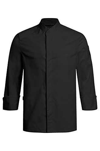 Greiff Gastro-Moda Cuisine Herren Kochjacke Regular-Fit Schwarz XXL von Greiff