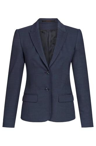 Greiff Modern with 37.5® Damen Blazer Regular-Fit Marine Pinpoint 34 von Greiff