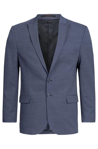 GREIFF Modern with 37.5® Herren Sakko Regular-Fit Mittelblau Pinpoint 64 von GREIFF