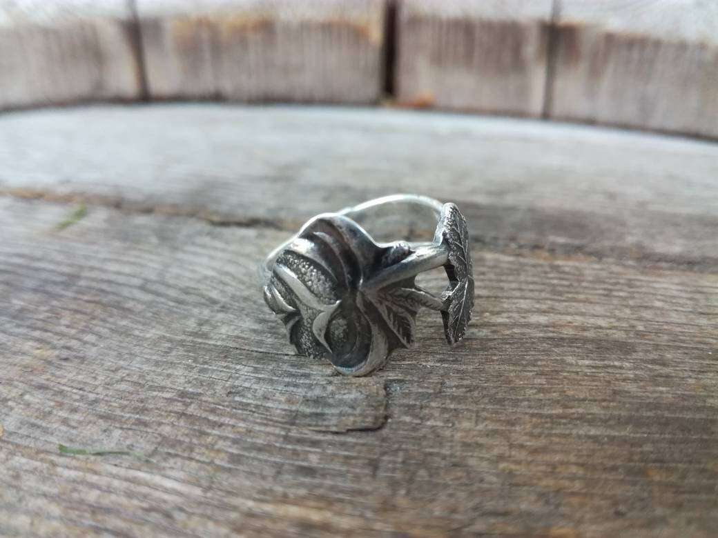 Löffelring - Rose, Silberschmuck, Recyceltes Tafelsilber Löffelring - Rose, Silberschmuck, Recyceltes Tafelsilber von GreivasDesign