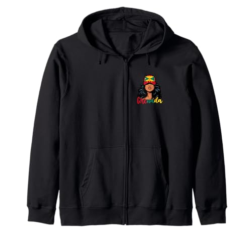 Grenadisches Mädchen Grenada Flagge Stolze Grenadische Frauen Kapuzenjacke Grenadisches Mädchen Grenada Flagge Stolze Grenadische Frauen Kapuzenjacke von Grenada for Girls and Women Grenadian Outfit
