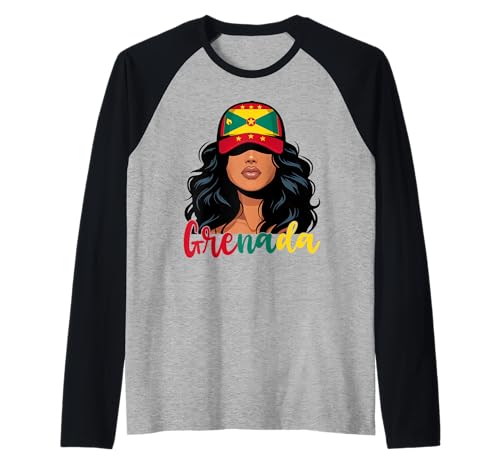 Grenadisches Mädchen Grenada Flagge Stolze Grenadische Frauen Raglan Grenadisches Mädchen Grenada Flagge Stolze Grenadische Frauen Raglan von Grenada for Girls and Women Grenadian Outfit