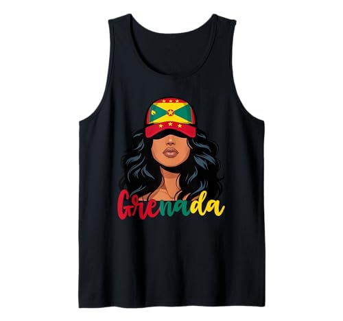 Grenadisches Mädchen Grenada Flagge Stolze Grenadische Frauen Tank Top Grenadisches Mädchen Grenada Flagge Stolze Grenadische Frauen Tank Top von Grenada for Girls and Women Grenadian Outfit
