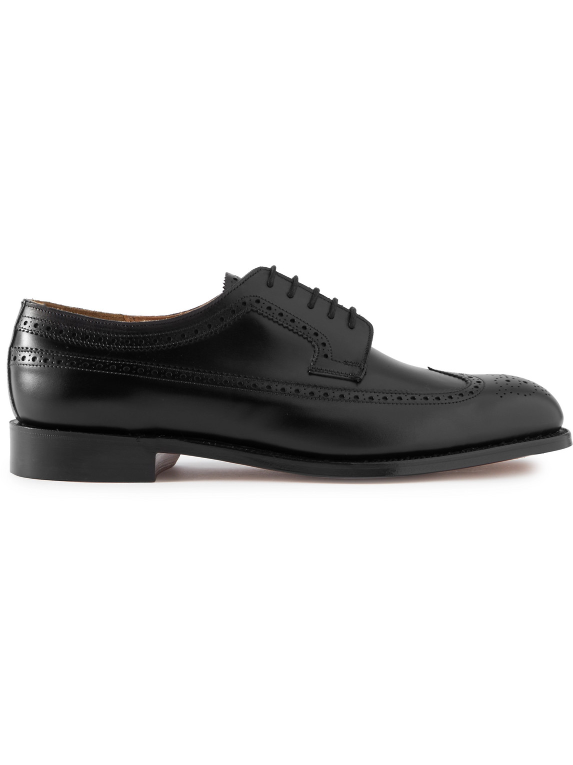 Grenson - Canterbury Leather Wingtip Brogues - Men - Black - UK 10.5 von Grenson