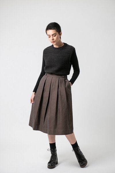 Grenz/gang Damen Rock LOTTA aus formbeständigen Biobaumwollstoff (kbA) von Grenz/gang