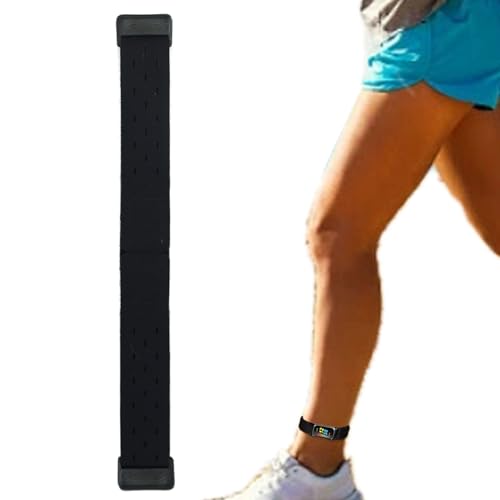 Klettverschluss Knöchelband für Fitbit Charge 6/5 Fitness-Tracker, Knöchelriemen für Damen und Herren (Schwarz, Medium) von Grestun