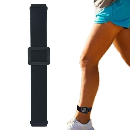 Verstellbares elastisches Armband oder Knöchelband für Fitbit Versa 2/Versa/Versa Lite/Blaze Watch, dehnbares Band für Damen und Herren (schwarz) von Grestun