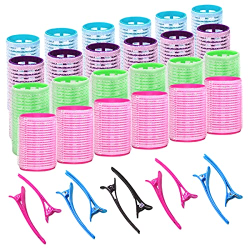 Lockenwickler, selbsthaftend, 18 Lockenwickler, 20 mm, 30 mm, 40 mm, 10 Lockenschnabel-Clips, für Haarschnitte, Styling-Werkzeuge für Männer, Kinder, Frauen Lockenwickler, selbsthaftend, 18 Lockenwickler, 20 mm, 30 mm, 40 mm, 10 Lockenschnabel-Clips, für Haarschnitte, Styling-Werkzeuge für Männer, Kinder, Frauen von Gretana