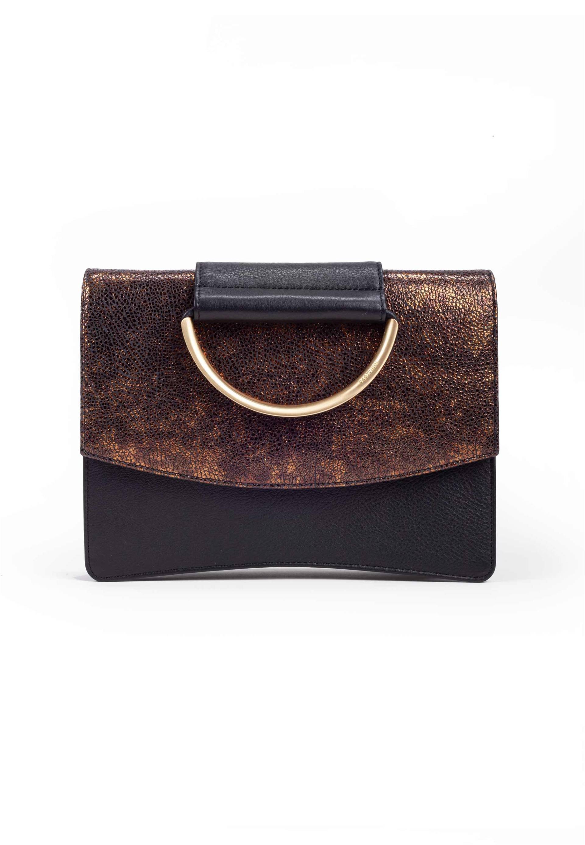 GRETCHEN Schultertasche "Oyster Clutch Three" aus italienischem Kalbsleder von Gretchen