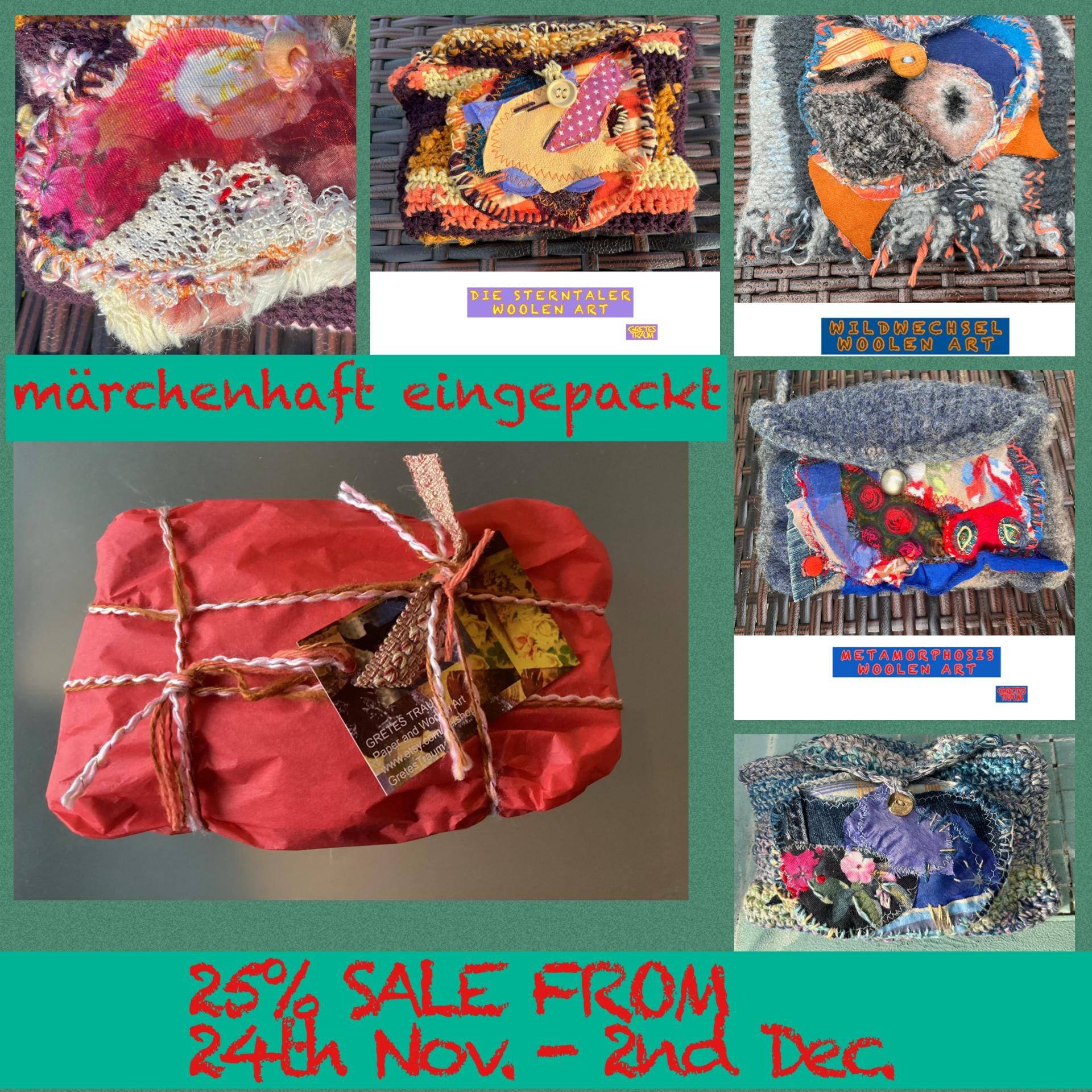 Alle Kreationen Sind Handgemachte, Nachhaltige Unikate, All Works Handmade, Unique, Sustainable, Unique Art, Boho, Ethno, Upcycling, Retro von GretesTraum