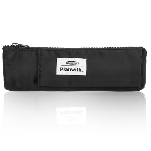 1 Stück Notizbuch Federmäppchen Universal Stifthalter Notizbuch 19×7.5cm Stiftetasche Book Pen Holder Stifteetui mit Reißverschluss und Verstellbarem Gummiband Stifthalter für Tagebuch,Notizbuch von Grevosea