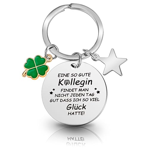 Grevosea Abschieds Kollegin Geschenk Lieblingskollegin Eine So Gute Kollegin Schlüsselanhänger - Edelstahl Kollegen-Freundschafts Glücksbringer von Grevosea