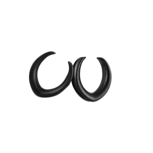 Grewod Plug Ohrringe Herren, Edelstahl Schwarz Ohr Tunnel Damen Flesh Tunnel Ohr Expander Piercing Schmuck 30MM, 2 Stk Grewod Plug Ohrringe Herren, Edelstahl Schwarz Ohr Tunnel Damen Flesh Tunnel Ohr Expander Piercing Schmuck 30MM, 2 Stk von Grewod