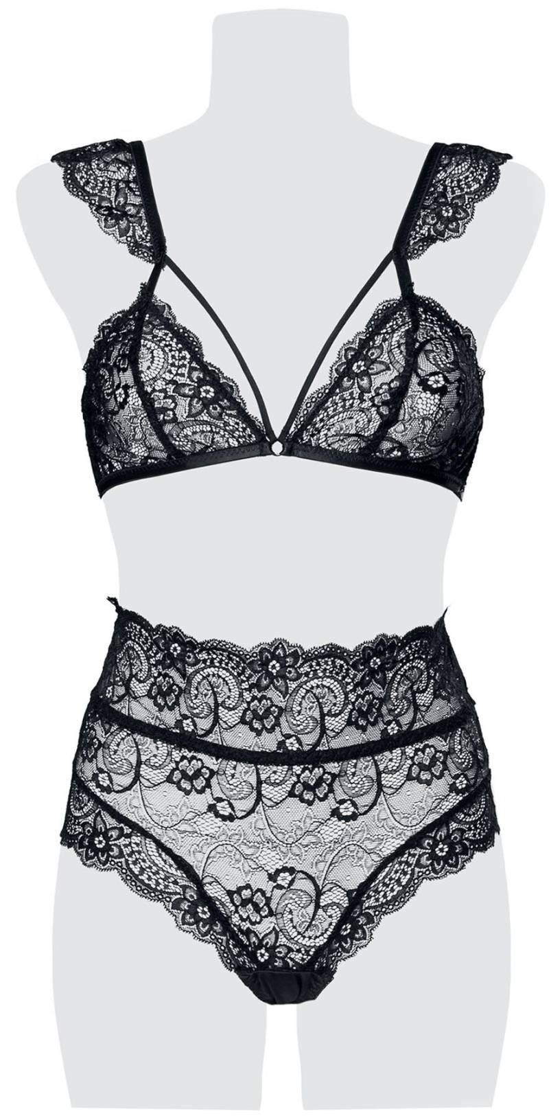 Grey Velvet 2-teiliges Bra Set aus Spitze Wäsche-Set schwarz in S von Grey Velvet