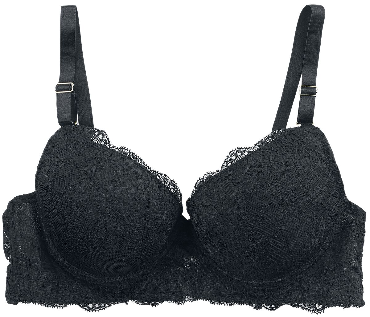 Grey Velvet BH - Spitzen Bra - S bis XXL - für Damen - Größe L - schwarz von Grey Velvet