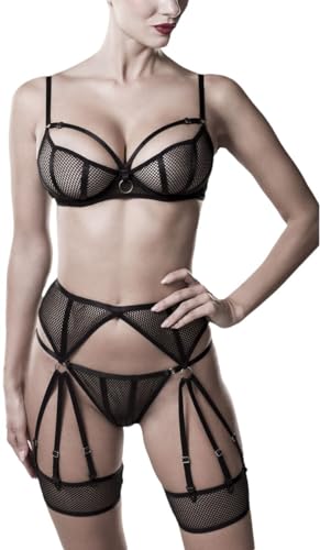 Grey Velvet Dessous-Set Frauen Wäsche-Set schwarz S von Grey Velvet