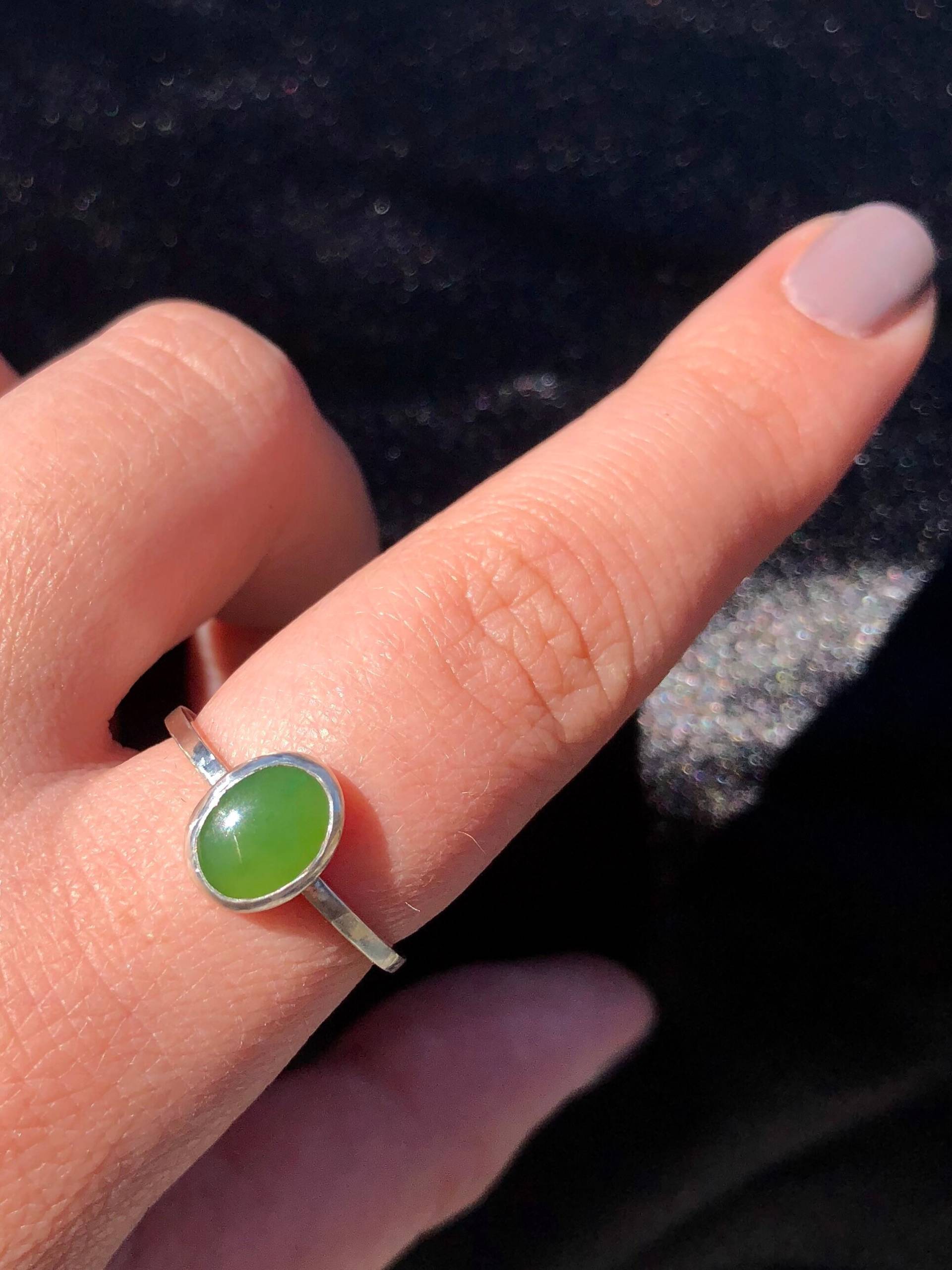 Bc Jade Sterling Silber Ring Bc Jade Sterling Silber Ring von GreyJaySilver