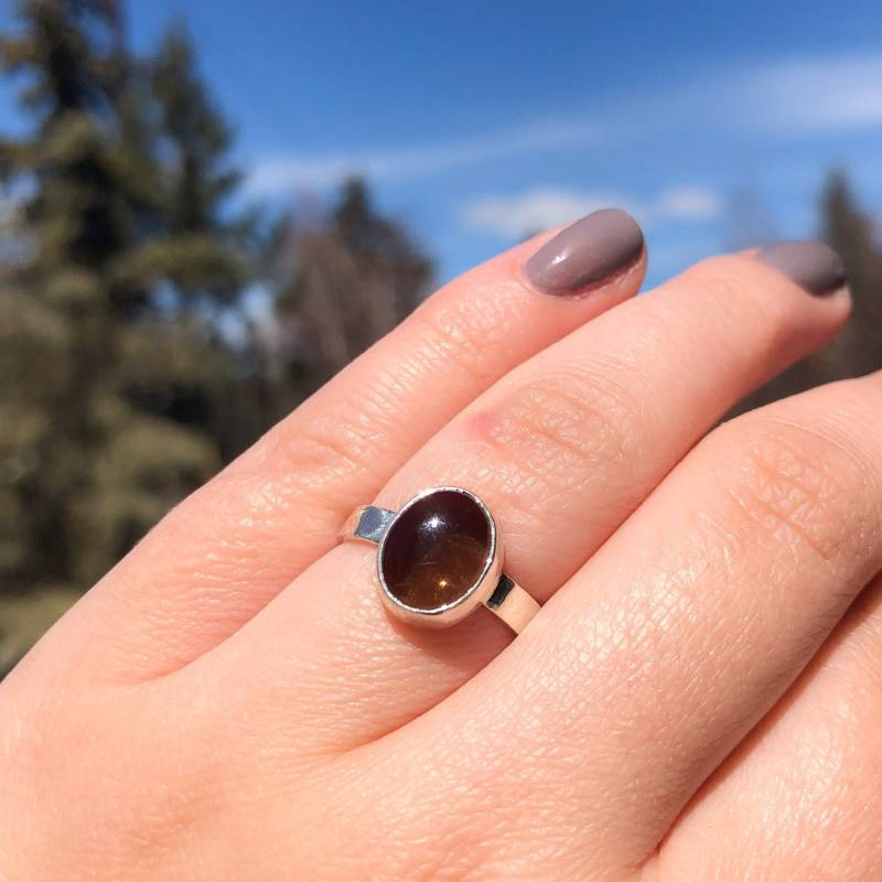 Rauchquarz Sterling Silber Ring Rauchquarz Sterling Silber Ring von GreyJaySilver