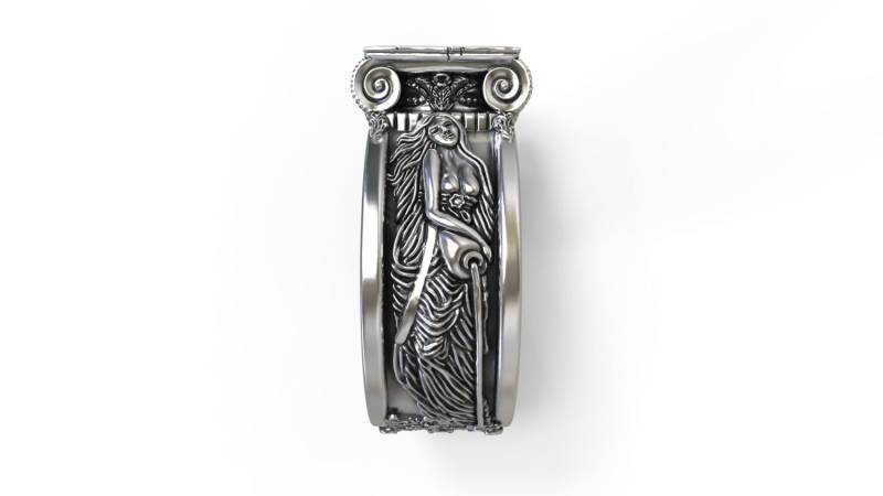 Spalte Siegelring - Sterling Silber von GreyWolfJewellery