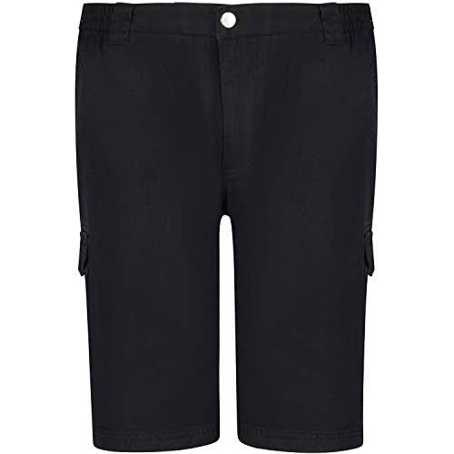 Greyes Schwarze Cargo Shorts in großen Größen bis 8XL, Größe:6XL von Greyes