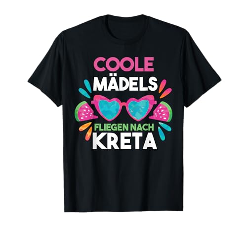 Coole Girls fliegen nach Kreta T-Shirt Coole Girls fliegen nach Kreta T-Shirt von Griechenland Grieche Kreta Geschenk