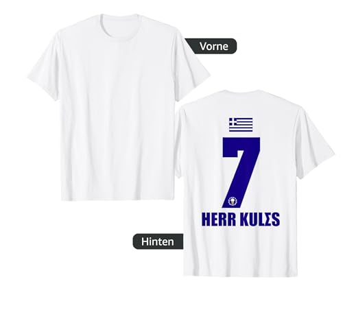 Griechenland Sauf Trikot Herren Herr Kules Saufnamen T-Shirt von Griechenland Sauf Trikot - Greece Trikot Merch