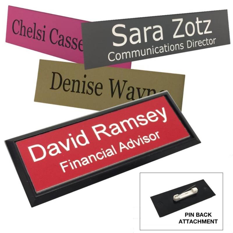 Business Name Tag/Id Abzeichen Personalisiert - Laser Graviert, Pin Zurück Customize Business Name Tag/Id Abzeichen Personalisiert - Laser Graviert, Pin Zurück Customize von GriffcoSupply