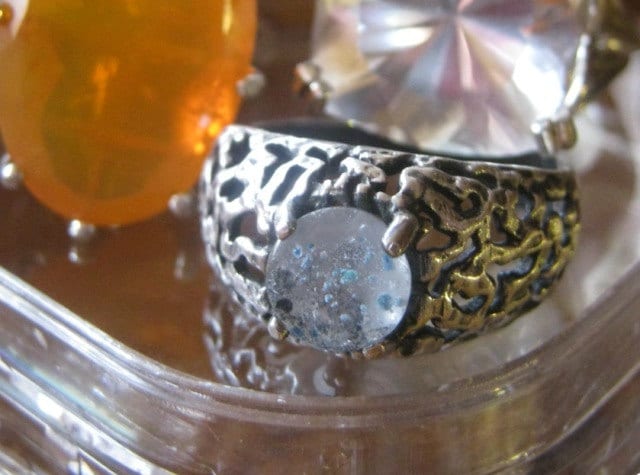 Mini Planet Merkur Ring/Medusa Quarz Gefasst in Sterling Silber von GriffinsNestJewelry