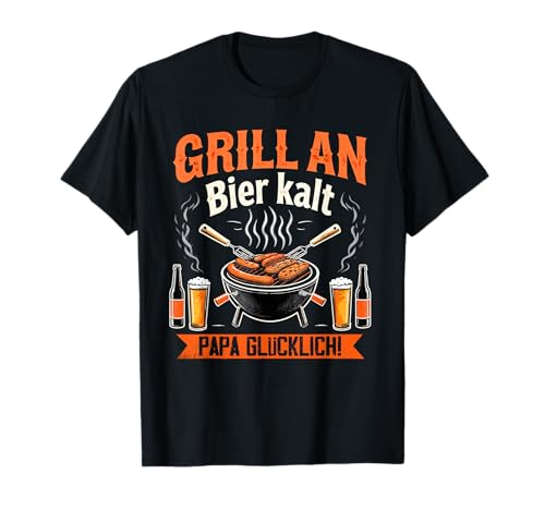 Grill Bier Papa Vatertag Familie Papa Grillen Für Männer T-Shirt Grill Bier Papa Vatertag Familie Papa Grillen Für Männer T-Shirt von Grill Bier Papa Vatertag Geschenkidee Familie