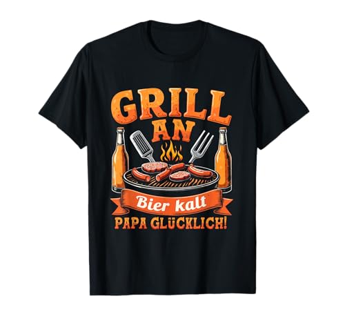 Grill Bier Papa Vatertag Familie Papa Grillen Für Männer T-Shirt Grill Bier Papa Vatertag Familie Papa Grillen Für Männer T-Shirt von Grill Bier Papa Vatertag Geschenkidee Familie