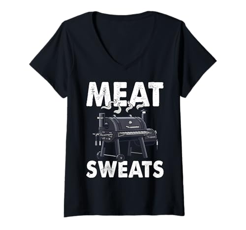 Damen Grill - Fleischschwitze T-Shirt mit V-Ausschnitt Damen Grill - Fleischschwitze T-Shirt mit V-Ausschnitt von Grill Mood Apparel