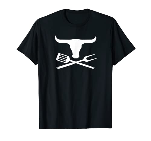 Rind Longhorn - Geschenk Grillen Grill BBQ Herren Damen T-Shirt von Grill 'n' BBQ