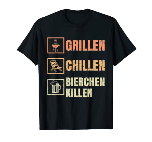 Herren Grillen Chillen Bierchen Killen T-Shirt Herren Grillen Chillen Bierchen Killen T-Shirt von Grillen Chillen Bierchen Killen