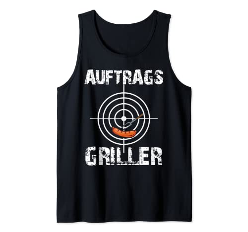 Grillen Tshirt Für Männer Lustig Barbeque Grillschürze BBQ Tank Top von Grillen Geschenk BBQ Barbecue Herren Grillmeister