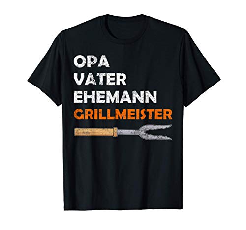 Herren Opa Vater Ehemann Grillmeister Geschenk T-Shirt Herren Opa Vater Ehemann Grillmeister Geschenk T-Shirt von Grillen Geschenk Opa Geschenk Grillen Zubehör