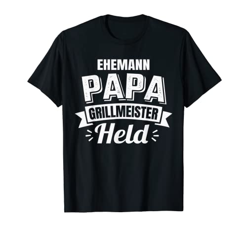 Herren Ehemann Papa Grillmeister Vatertag T-Shirt Herren Ehemann Papa Grillmeister Vatertag T-Shirt von Griller Zubehör & Geschenke für Grillfans