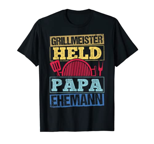 Herren Grillmeister Papa Shirt Lustig Grillen Vater T-Shirt Herren Grillmeister Papa Shirt Lustig Grillen Vater T-Shirt von Grillmeister Held Papa Ehemann Vater Bekleidung