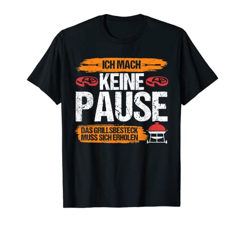 Herren Grillparty Lustiger Griller Spruch Barbeque Imbiss Bratwurst T-Shirt von Grillparty Lustiger Griller Spruch Barbeque Imbiss