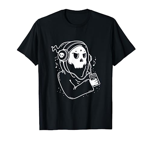 Funny Grim Reaper Listening Music Shirt Men Women Kids T-Shirt Funny Grim Reaper Listening Music Shirt Men Women Kids T-Shirt von Grim Reaper Shirts by CrushRetro
