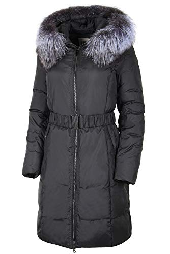 Grimada Damen Wintermantel Jacke SALCO mit Echtfell (46, blau) von Grimada