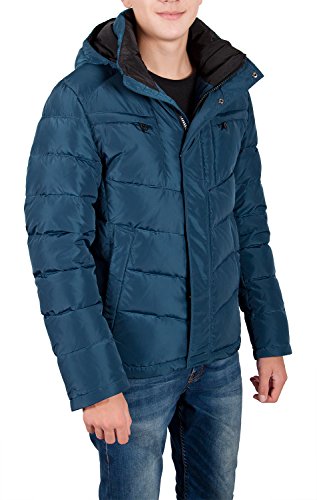 Grimada A3205 Herren Daunenjacke TARORE mit Kapuze (50/M,oceanblau) von Grimada