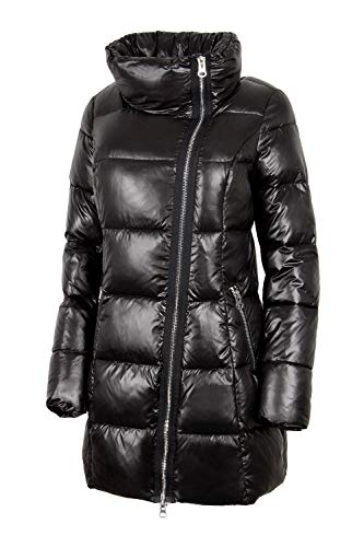 N722 Damen Winterjacke in Daunen-Optik Snowimage (40, schwarz) von Grimada